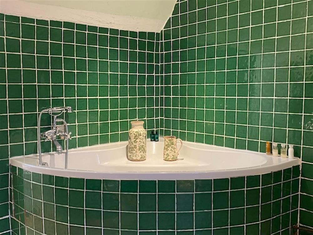 la salle de bains verte