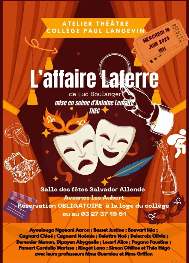 Représentation de l'atelier théâtre